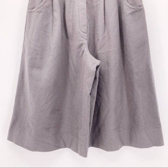 VINTAGE High Waist Wide Leg Cropped Wool Pants - Picture 3 of 6